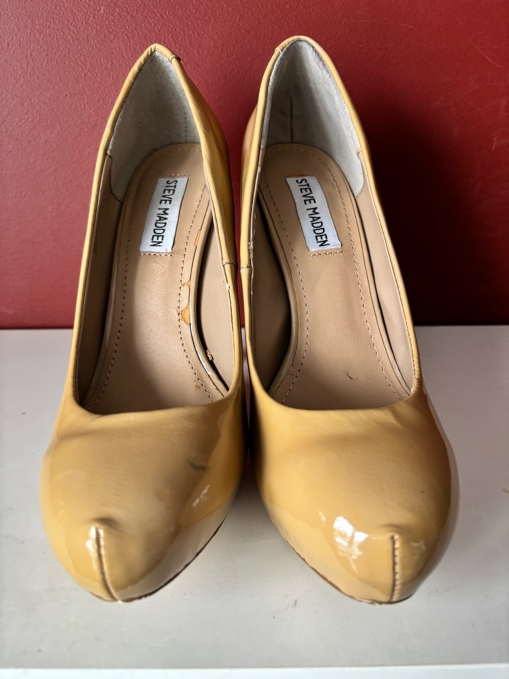 Steve Madden Traisie Patent Leather 4” Platform Pumps 7.5M